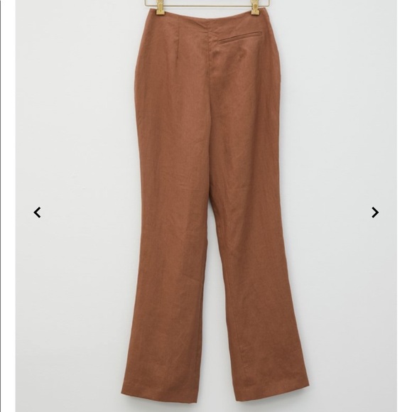 ACNE STUDIOS PAULINE LINEN TROUSERS SIZE FR 34 - Picture 2 of 3